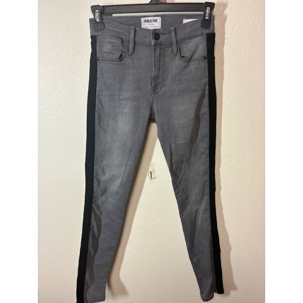 Frame Denim Jeans Le High Skinny Gray Size 24